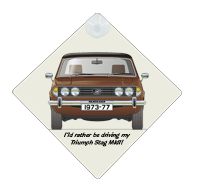 Triumph Stag MkII 1973-77 Car Window Hanging Sign